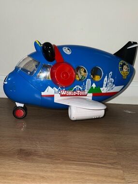 Ryan World World Tour Blue Play Airplane with Red Propellers